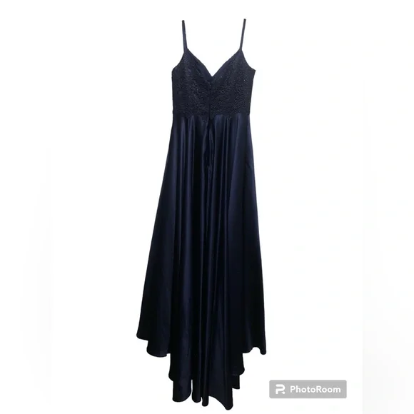 Navy Blue Grad/Prom Dress - Picture 4 of 5